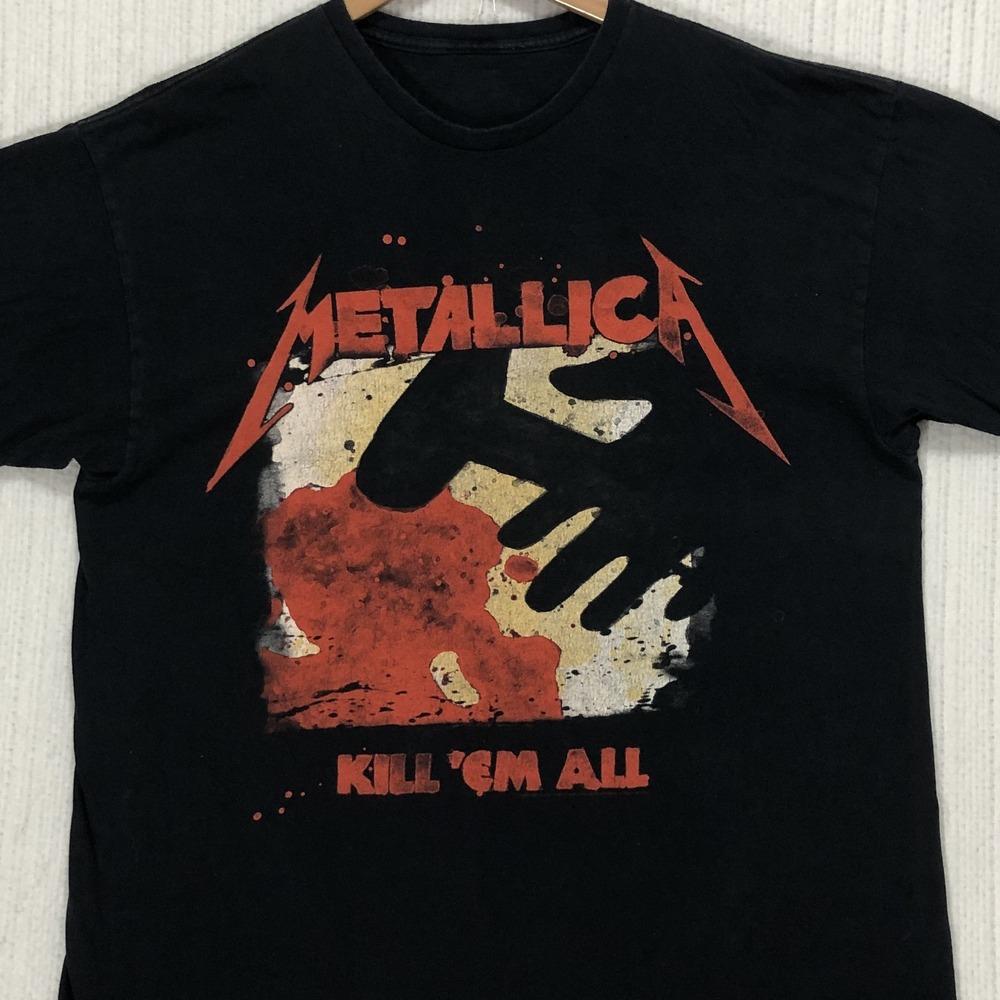 Vintage 2008 Metallica Kill Em All Tour T Shirt Black Band T Heavy Metal Size XL